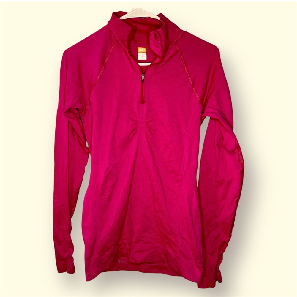 Lucy Tech Pink Pullover, Size Medium - image 1